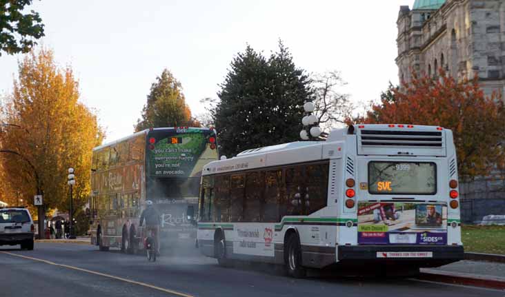 BC Transit NovaBus LFS 9399 & Enviro500 9043